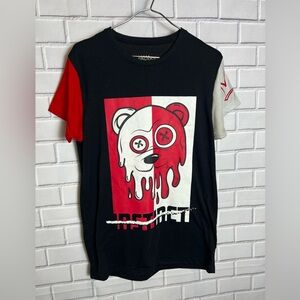 GALAXY by Harvic Black & Red Bear Graphic Tee/boys size S